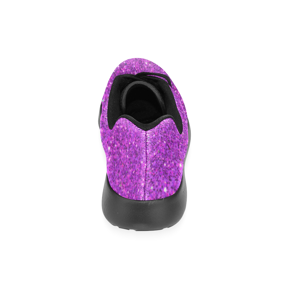 Sparkles Purple Glitter Women’s Running Shoes (Model 020)