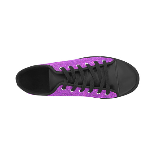 Sparkles Purple Glitter Aquila Microfiber Leather Women's Shoes (Model 031)