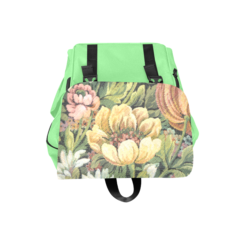 Grandma's Couch Floral Apholstery Look Casual Shoulders Backpack (Model 1623)