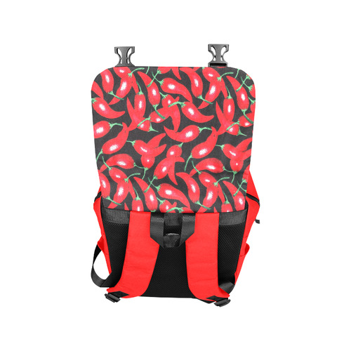 red hottt chili peppers Casual Shoulders Backpack (Model 1623)