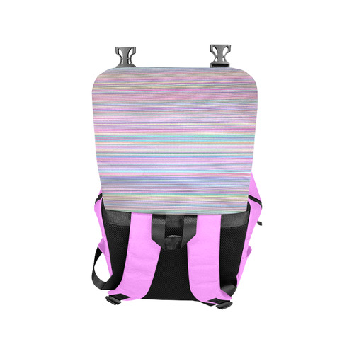 Broken Flat Screen TV Rainbow Stripe Casual Shoulders Backpack (Model 1623)