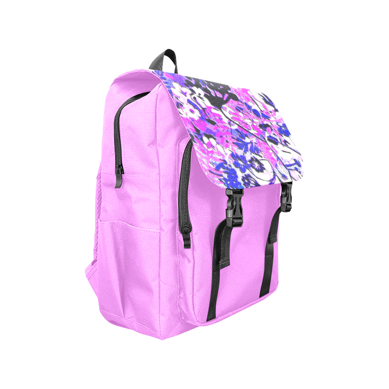 Wacky Retro Floral Abstract Casual Shoulders Backpack (Model 1623)