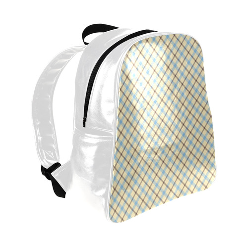 Plaid 2 (Tartan) Multi-Pockets Backpack (Model 1636)