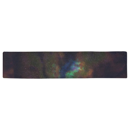 nebulae Space Table Runner 16x72 inch