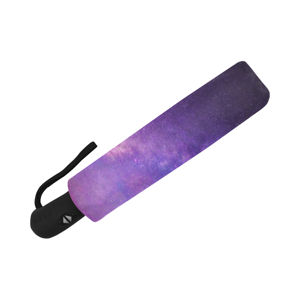 Purple Blue Starry Night Sky Auto-Foldable Umbrella (Model U04)