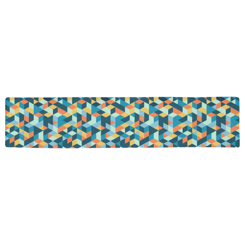 cubes Table Runner 16x72 inch