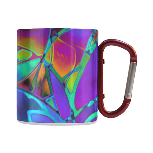 Floral Fractal Art G308 Classic Insulated Mug(10.3OZ)