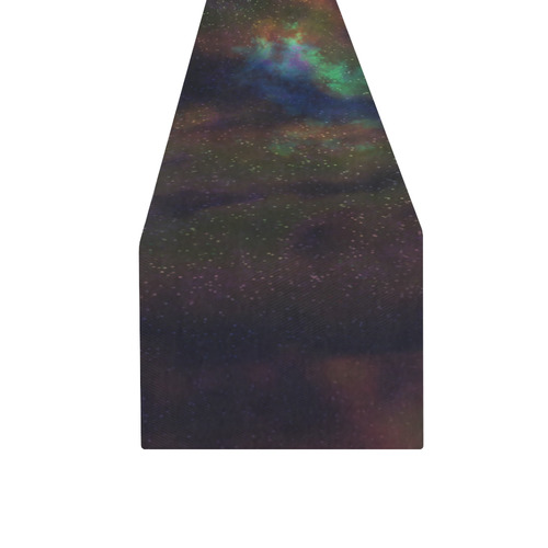 nebulae Space Table Runner 16x72 inch
