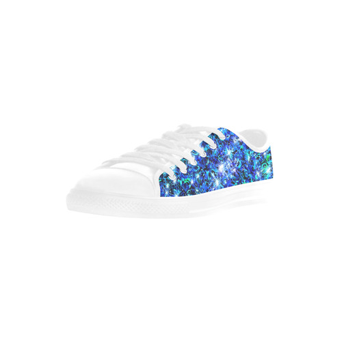 Sparkling Blue - Jera Nour Aquila Microfiber Leather Women's Shoes (Model 031)