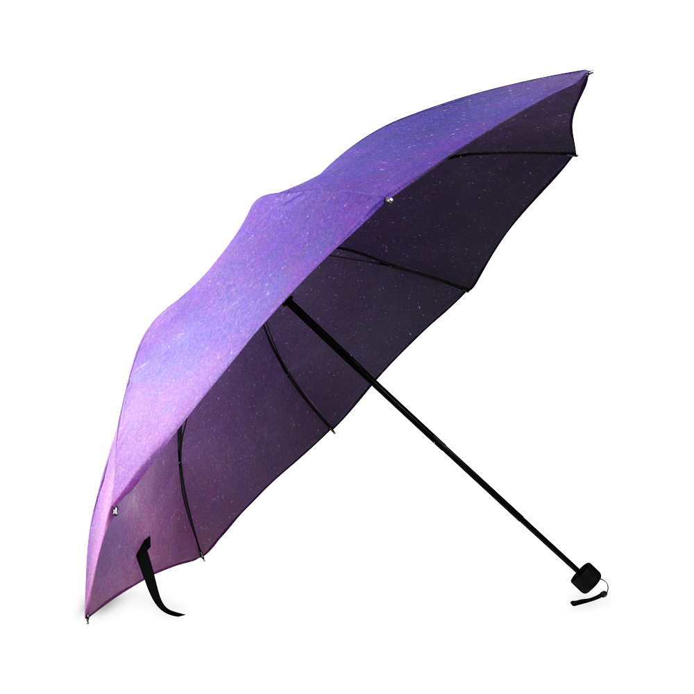 Purple Blue Starry Night Sky Foldable Umbrella (Model U01)