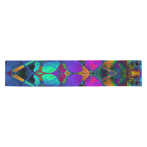 Floral Fractal Art G308 Table Runner 14x72 inch