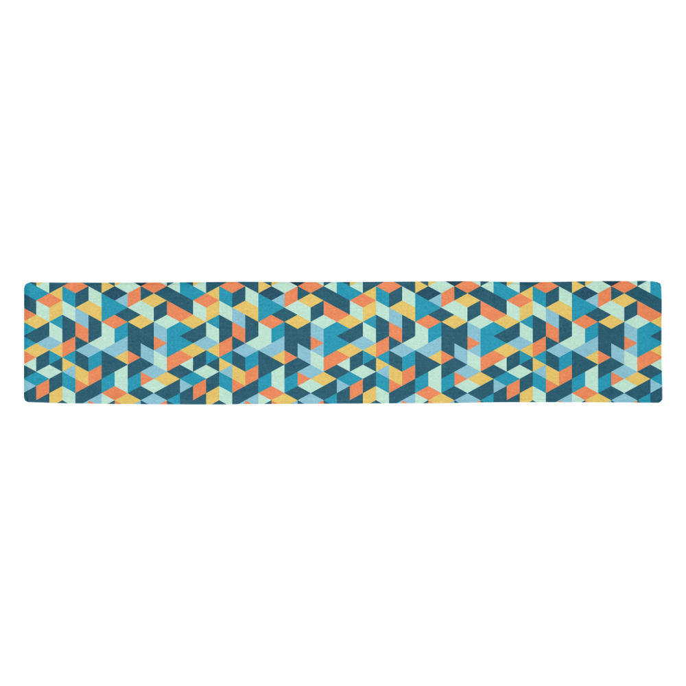 cubes Table Runner 14x72 inch