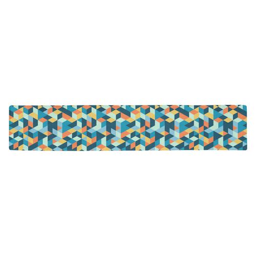 cubes Table Runner 14x72 inch