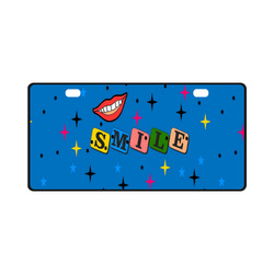 Smile Popart by Popart Lover License Plate
