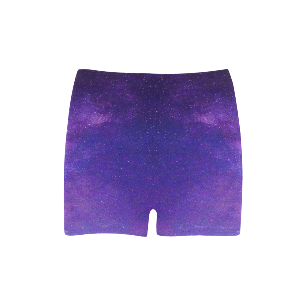 Purple Blue Starry Night Sky Briseis Skinny Shorts (Model L04)