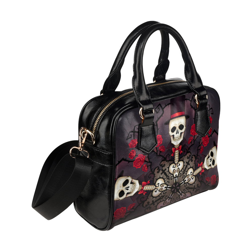 rose-skull Shoulder Handbag (Model 1634)