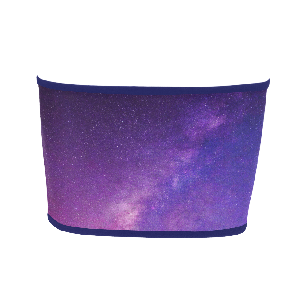 "Free Your Mind" Quote Purple Blue Night Sky Bandeau Top