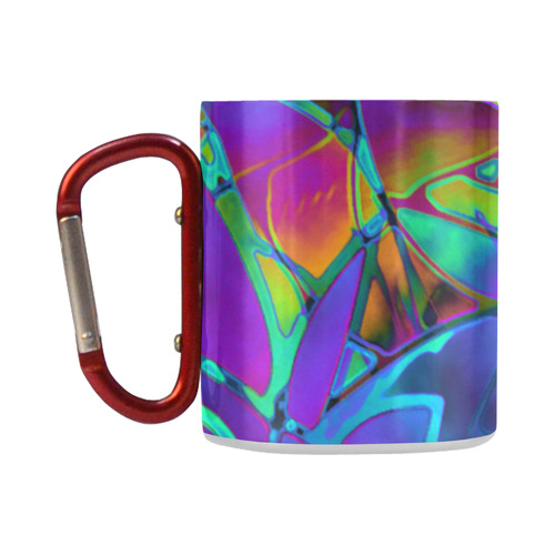 Floral Fractal Art G308 Classic Insulated Mug(10.3OZ)