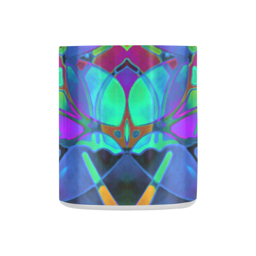 Floral Fractal Art G308 Classic Insulated Mug(10.3OZ)
