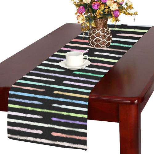 Chalk lines Table Runner 14x72 inch