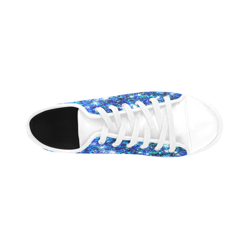 Sparkling Blue - Jera Nour Aquila Microfiber Leather Women's Shoes (Model 031)