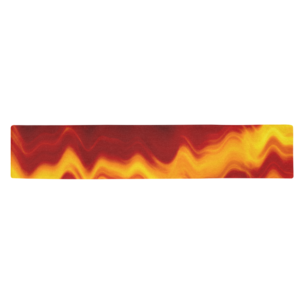 WAVEY FLAME Table Runner 14x72 inch