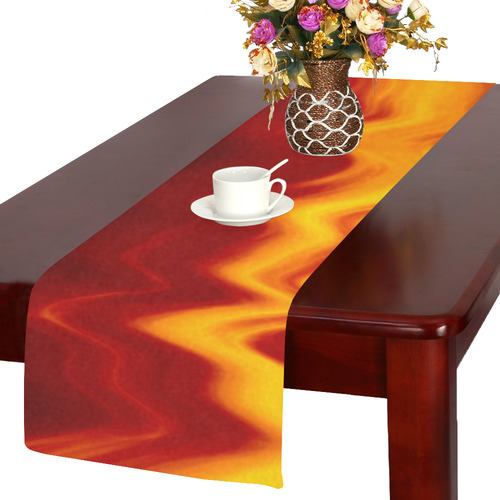 WAVEY FLAME Table Runner 14x72 inch