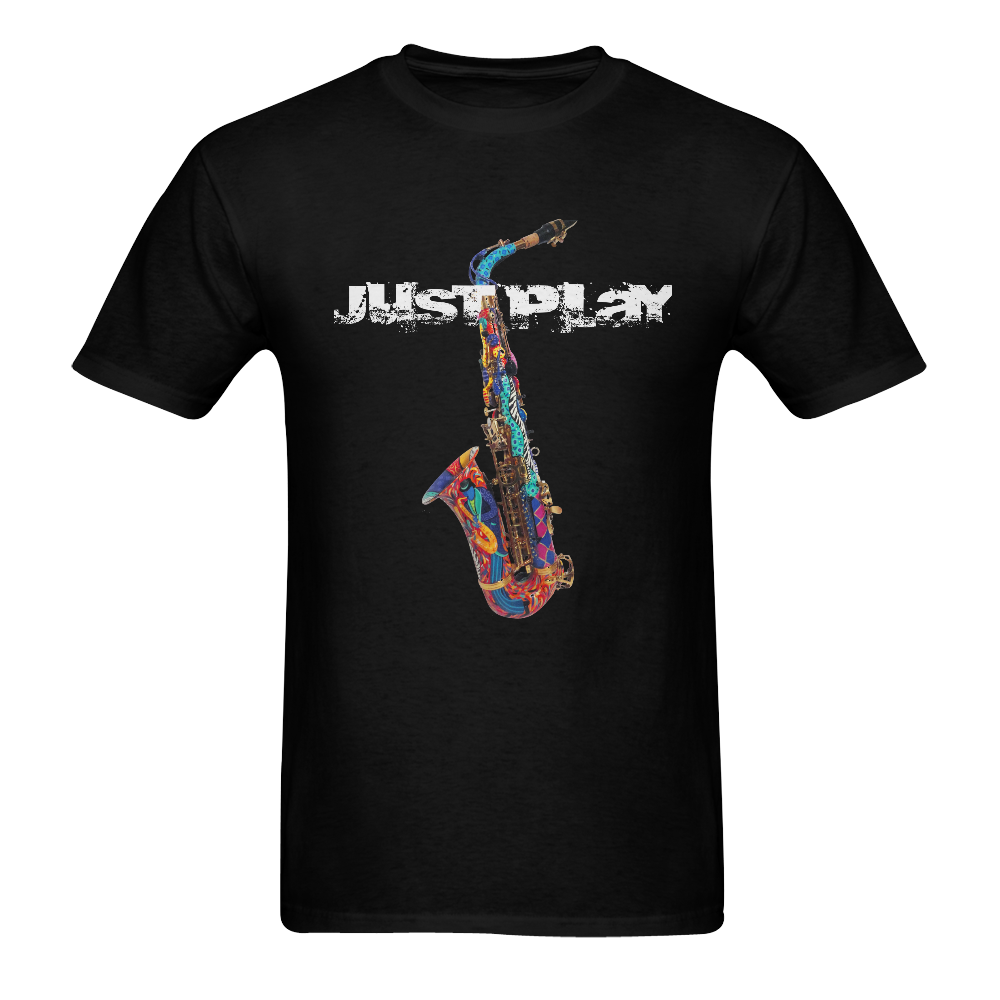 HOT Saxophone Music T Shirt Men's T-Shirt in USA Size (Two Sides Printing)