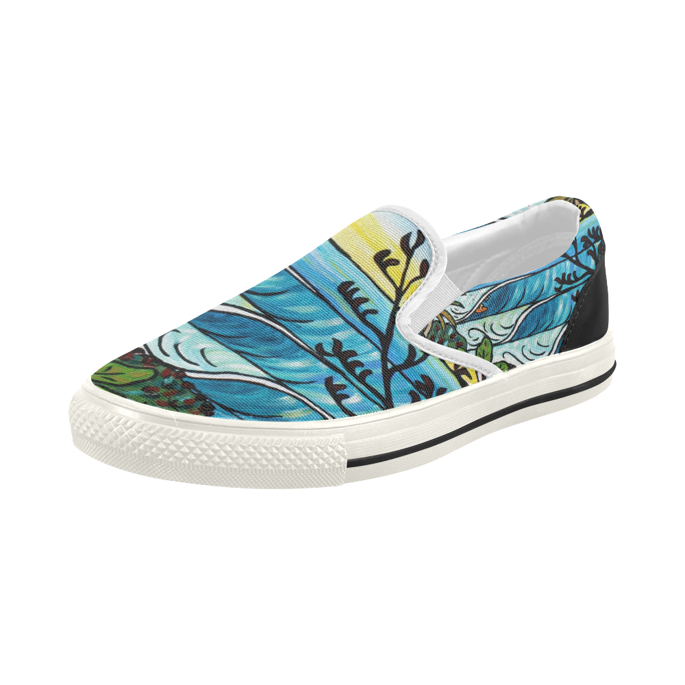 NZ Summer Surf Women's Slip-on Canvas Shoes (Model 019)