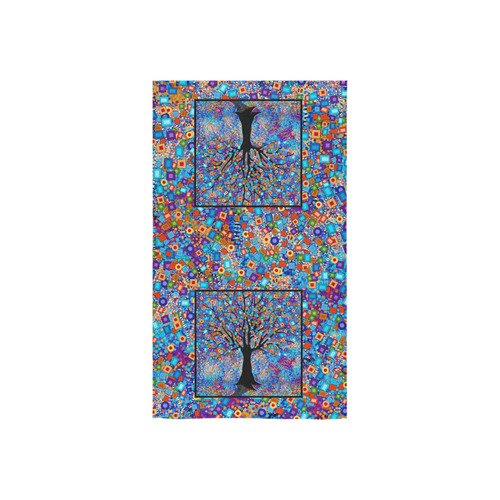 Colorful Tree Art Print Tree of Life by Juleez Custom Towel 16"x28"