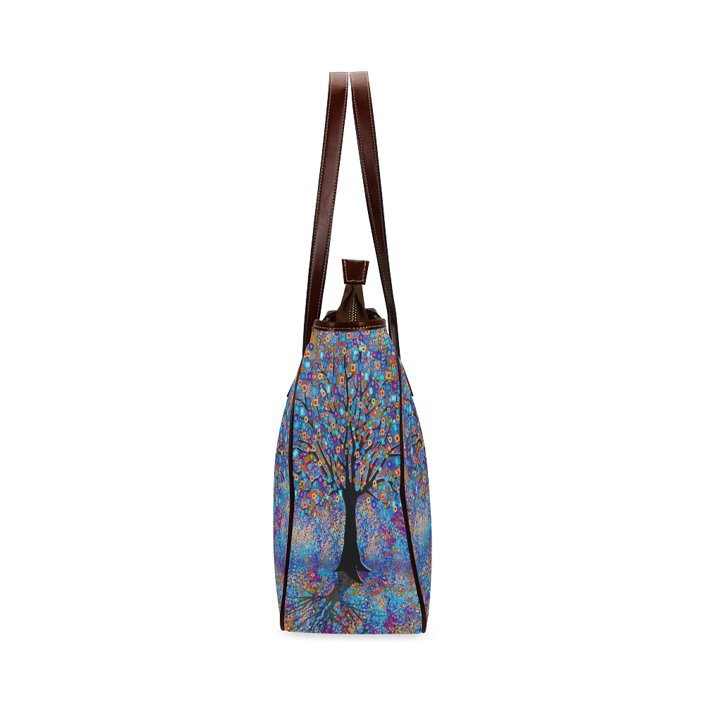 Colorful Tree of Life Art Carnival by Juleez Classic Tote Bag (Model 1644)