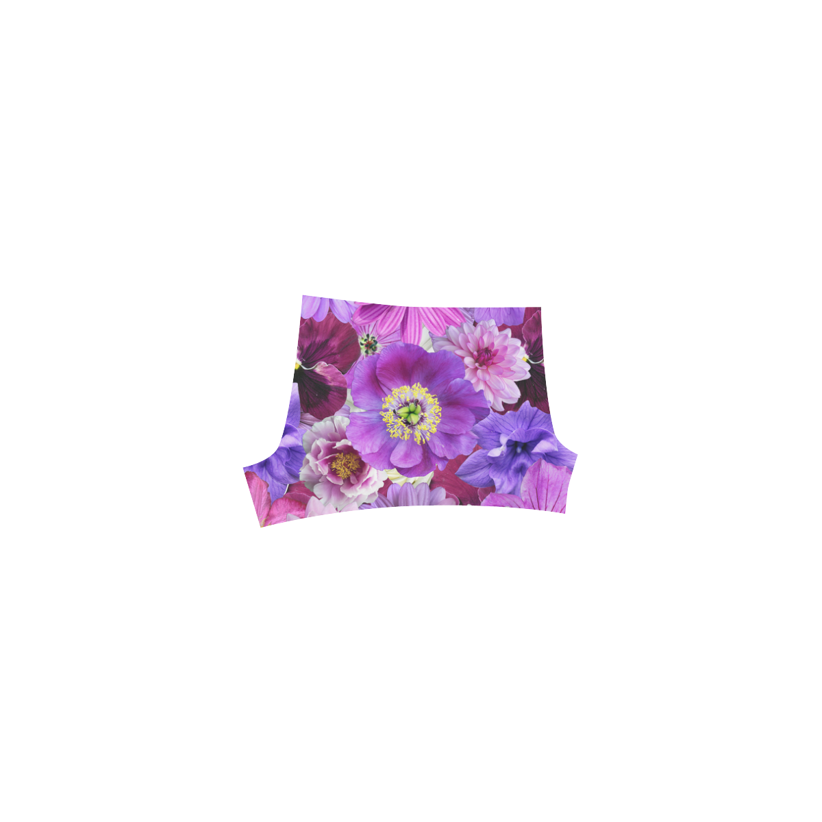 Purple flowers_ Gloria Sanchez1 Briseis Skinny Shorts (Model L04)