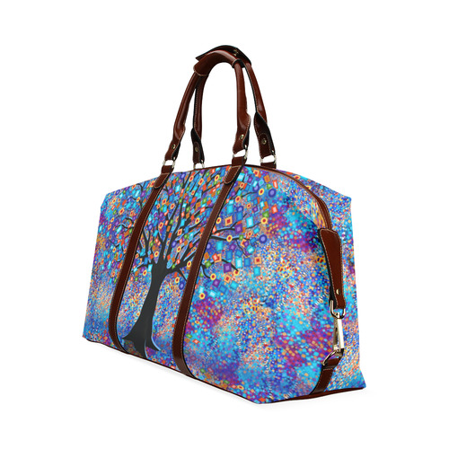 Colorful Tree Art Print Tree Carnival by Juleez Classic Travel Bag (Model 1643) Remake