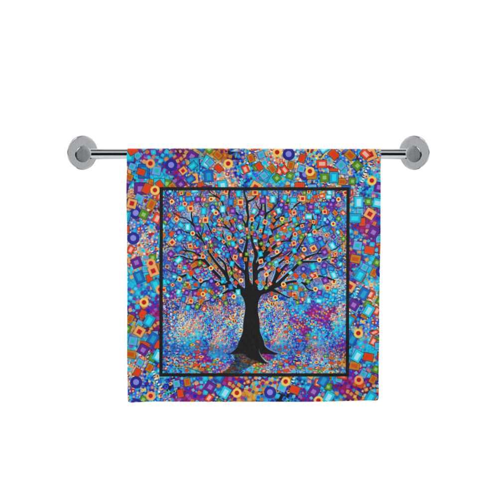Colorful Tree Art Tree of Life by Juleez Bath Towel 30"x56"