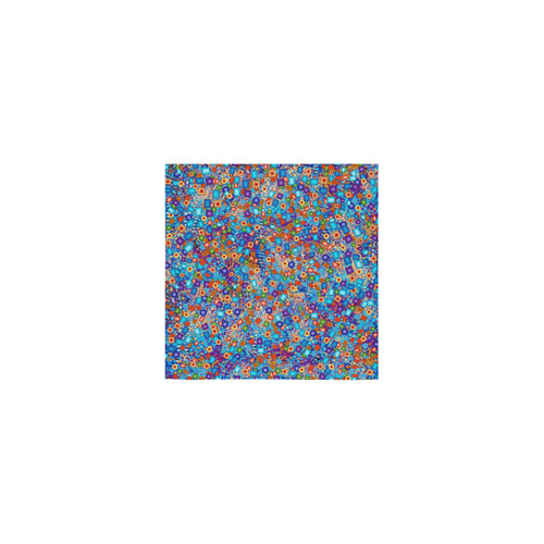Colorful Tree of Life Art Print Carnival Square Towel 13“x13”