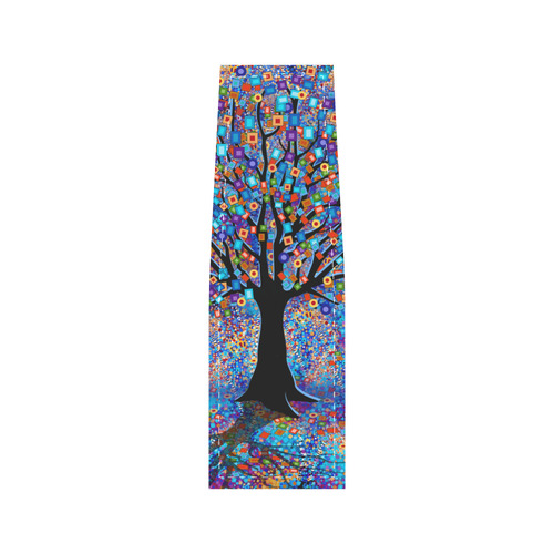 Colorful Tree Art Print Tree Carnival by Juleez Saddle Bag/Small (Model 1649) Full Customization
