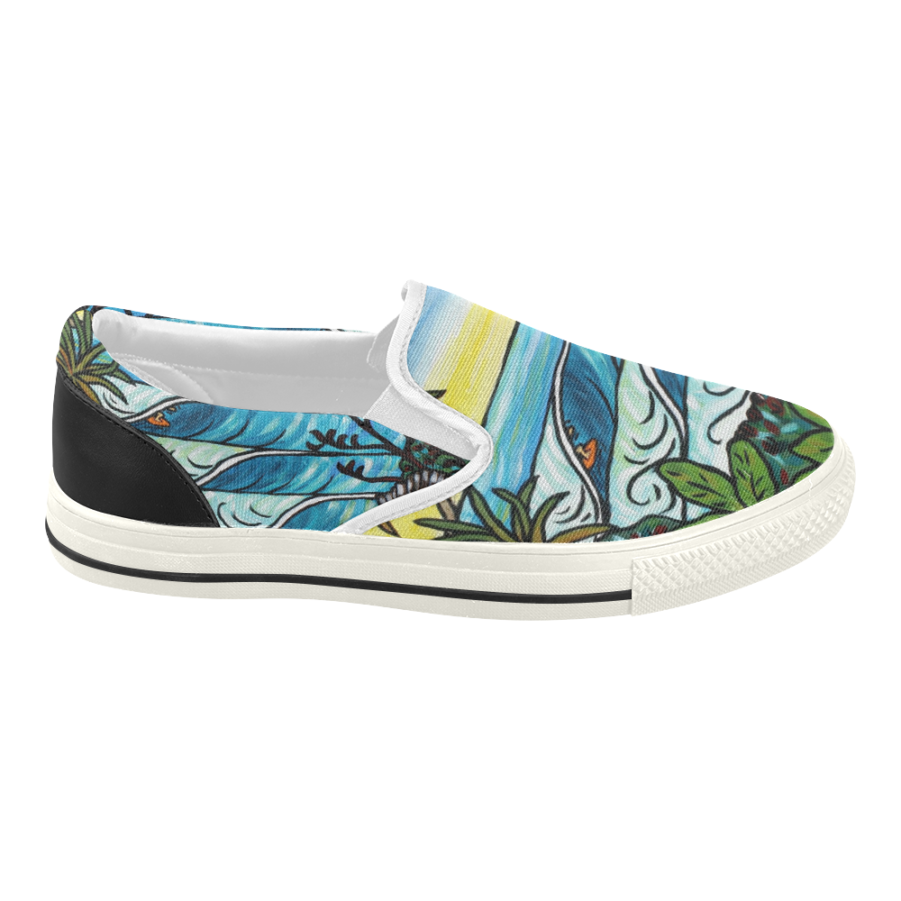 NZ Summer Surf Women's Slip-on Canvas Shoes (Model 019)