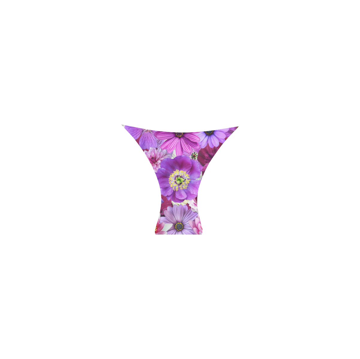 Purple flowers_ Gloria Sanchez1 Custom Bikini Swimsuit (Model S01)