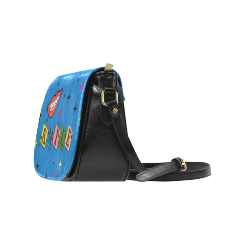 Smile Popart by Popart Lover Classic Saddle Bag/Large (Model 1648)
