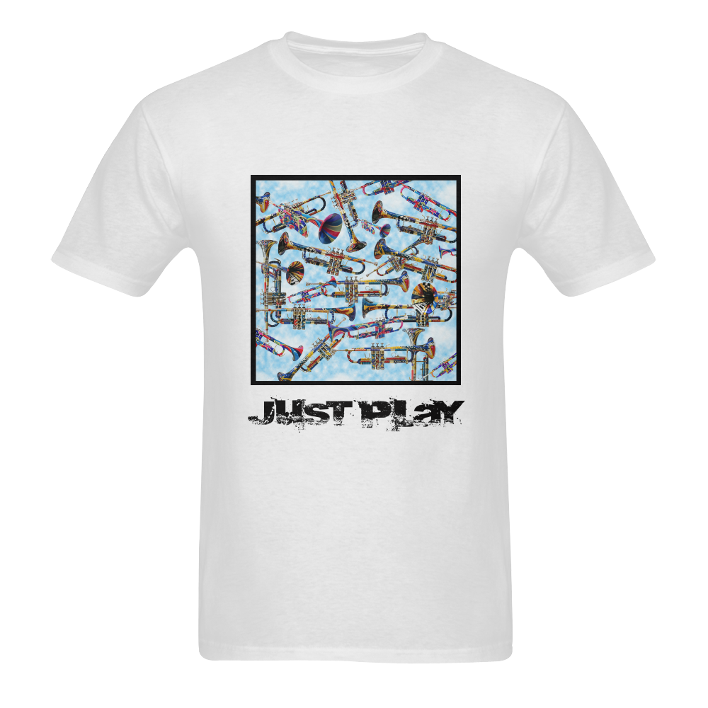 Best Trumpet Shirt Art by Juleez Men's T-Shirt in USA Size (Two Sides Printing)