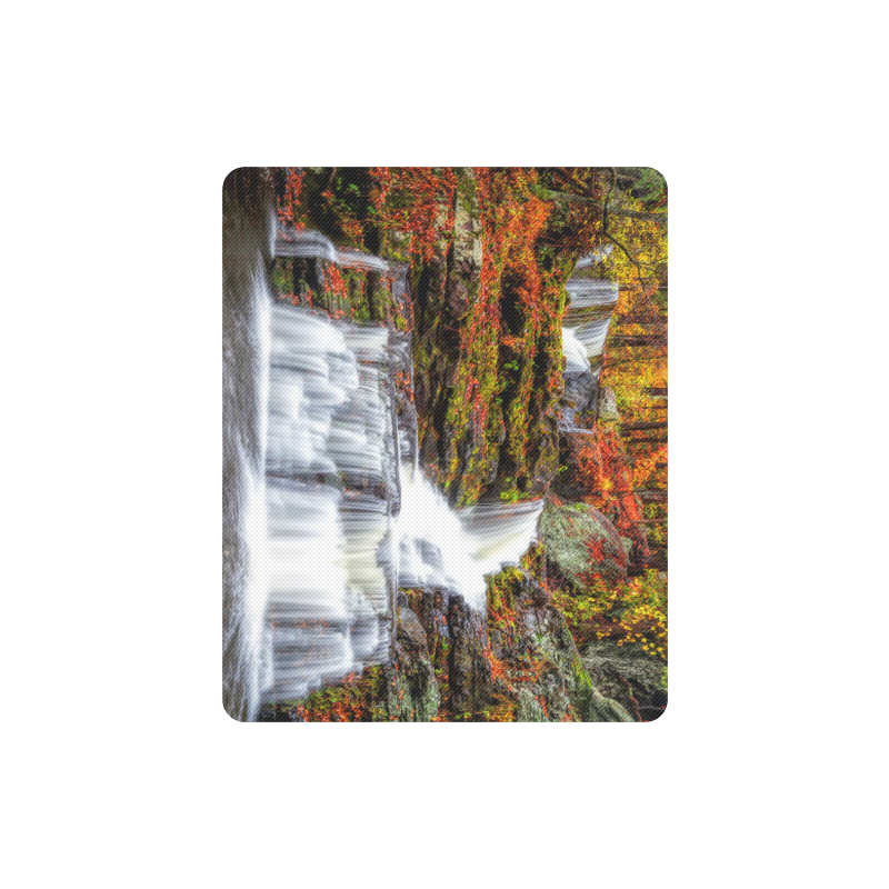 Autumn Waterfall Rectangle Mousepad