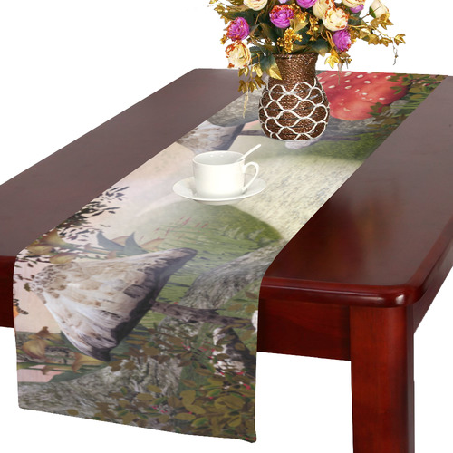 Enchanted Nature Footpath Table Runner 16x72 inch