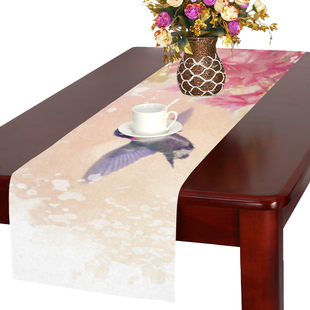Realistic Watercolor Painting Table Runner 16x72 inch