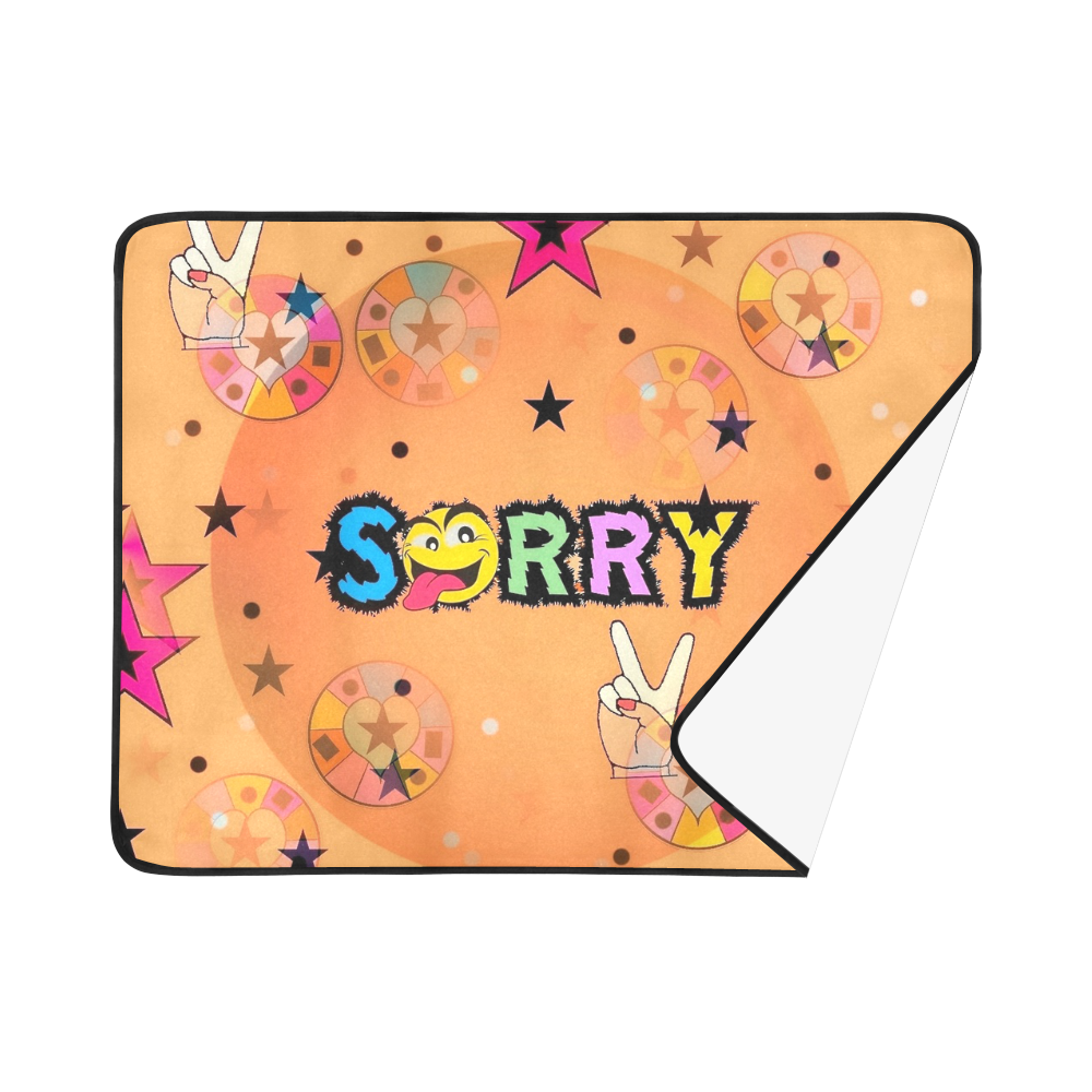 Sorry by Popart Lover Beach Mat 78"x 60"