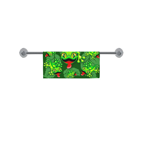 Gecko Lizard Baby Cartoon Square Towel 13“x13”