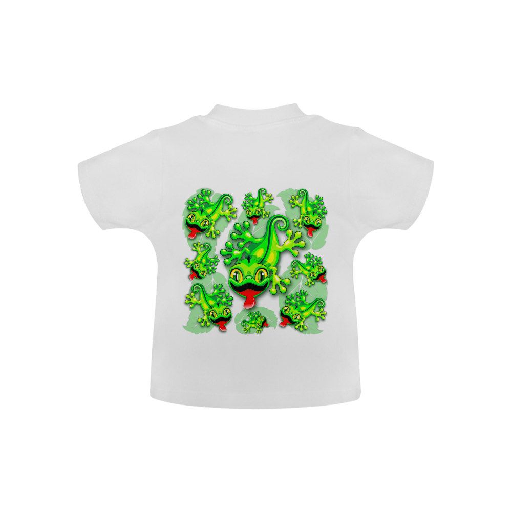 Gecko Lizard Baby Cartoon Baby Classic T-Shirt (Model T30)