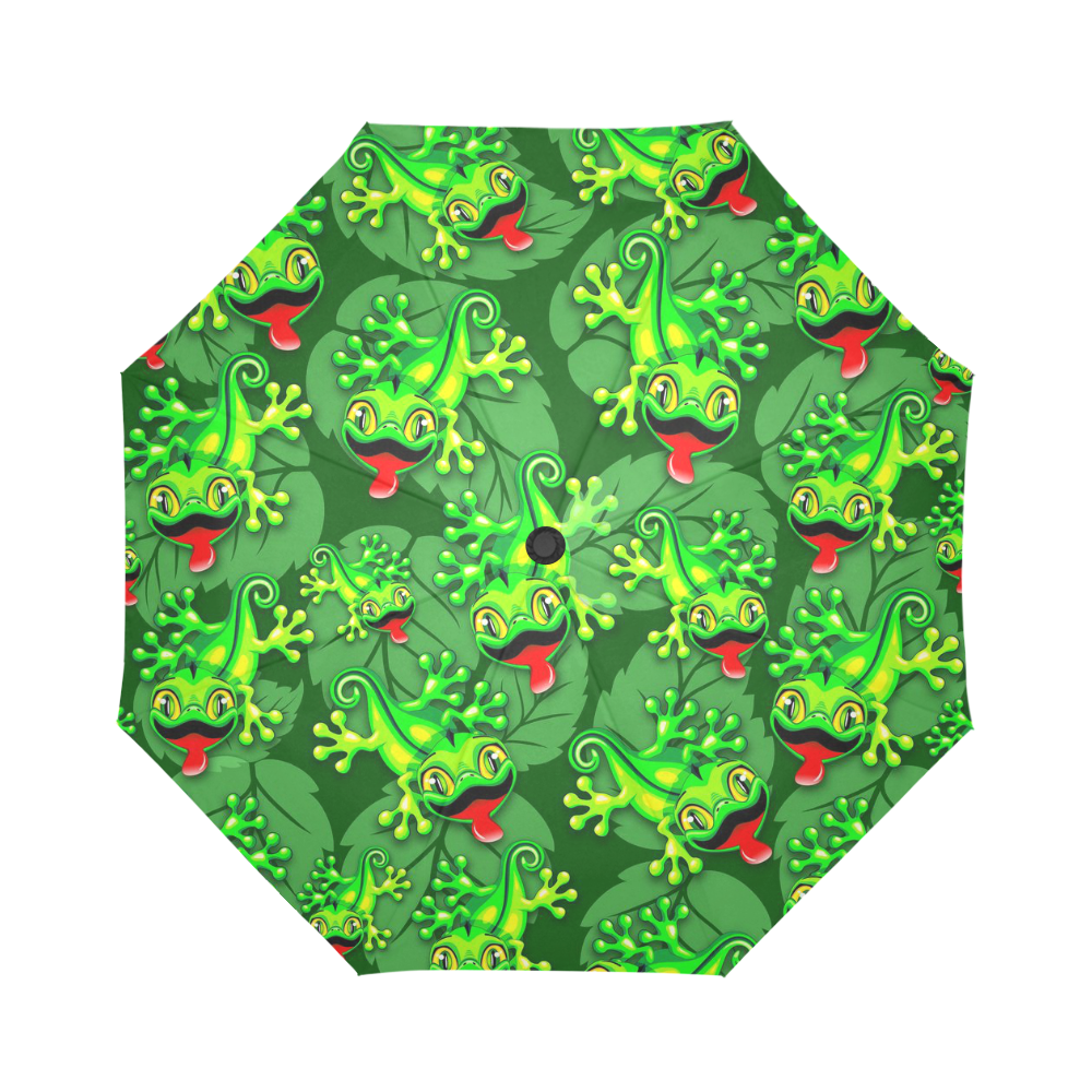 Gecko Lizard Baby Cartoon Auto-Foldable Umbrella (Model U04)