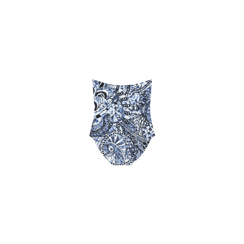 zentangle Mix 1216B by FeelGood Strap Swimsuit ( Model S05)