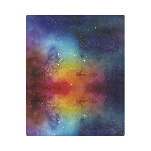 Watercolor space odyssey Duvet Cover 86"x70" ( All-over-print)