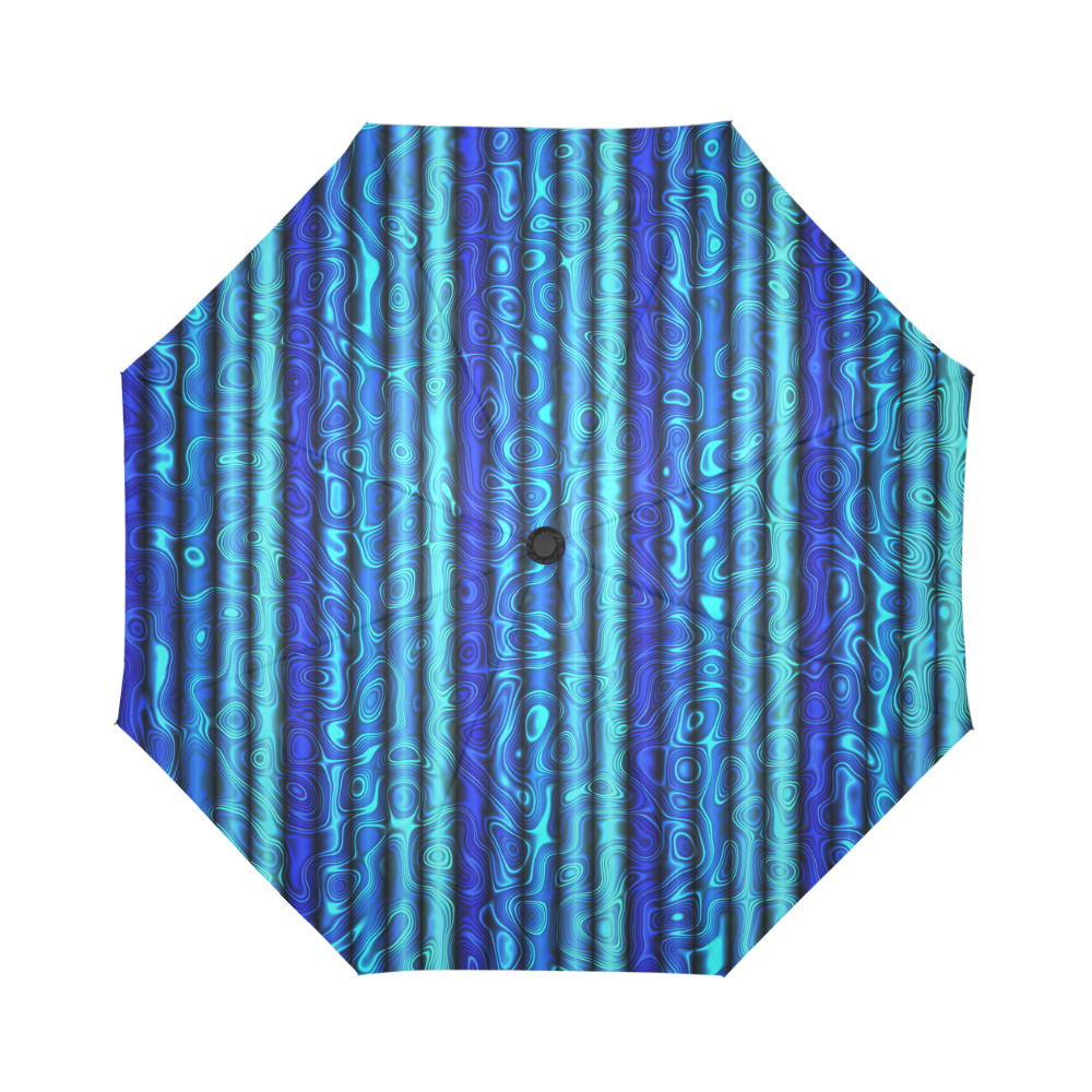 blue quilling Auto-Foldable Umbrella (Model U04)